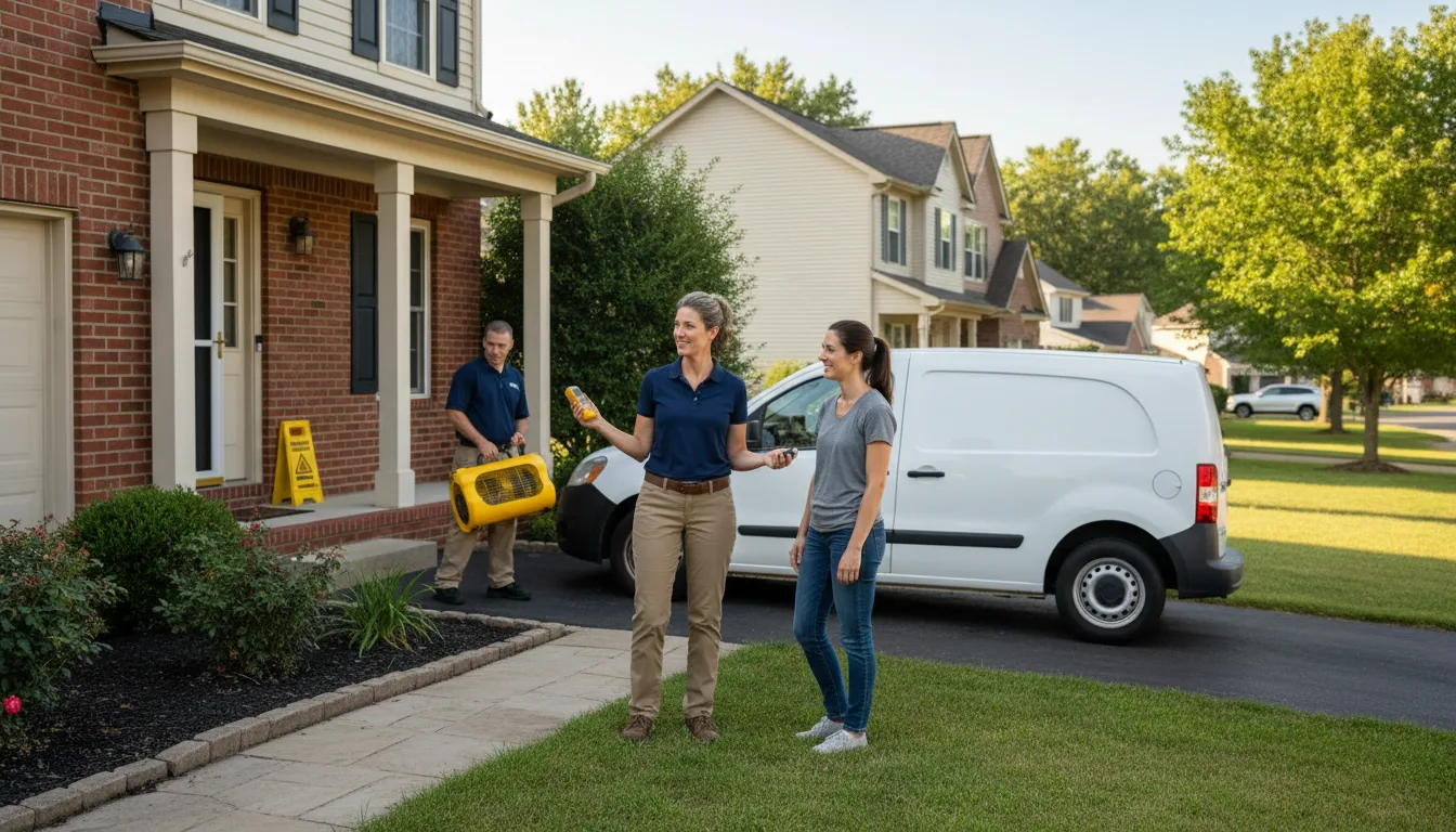 Water restoration image for Fire And Smoke Damage Restoration in Weinert, TX